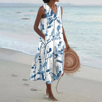 Cavi | Ärmelloses Sommerkleid mit Blumenprint