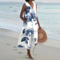 Cavi | Ärmelloses Sommerkleid mit Blumenprint