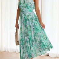 Rozi | Tropisches Neckholder-Maxikleid