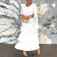 Chrisa | Stilvolles Chiffonkleid mit mehrlagigem Design