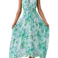 Rozi | Tropisches Neckholder-Maxikleid