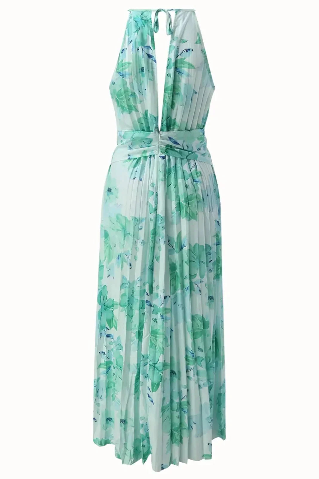 Rozi | Tropisches Neckholder-Maxikleid