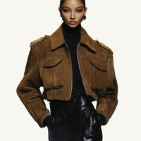 Bianca | Damenjacke aus Kunstwildleder, elegant & modern