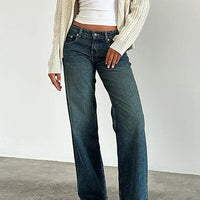 Naomia | Lässige Jeans mit weitem Bein für Damen