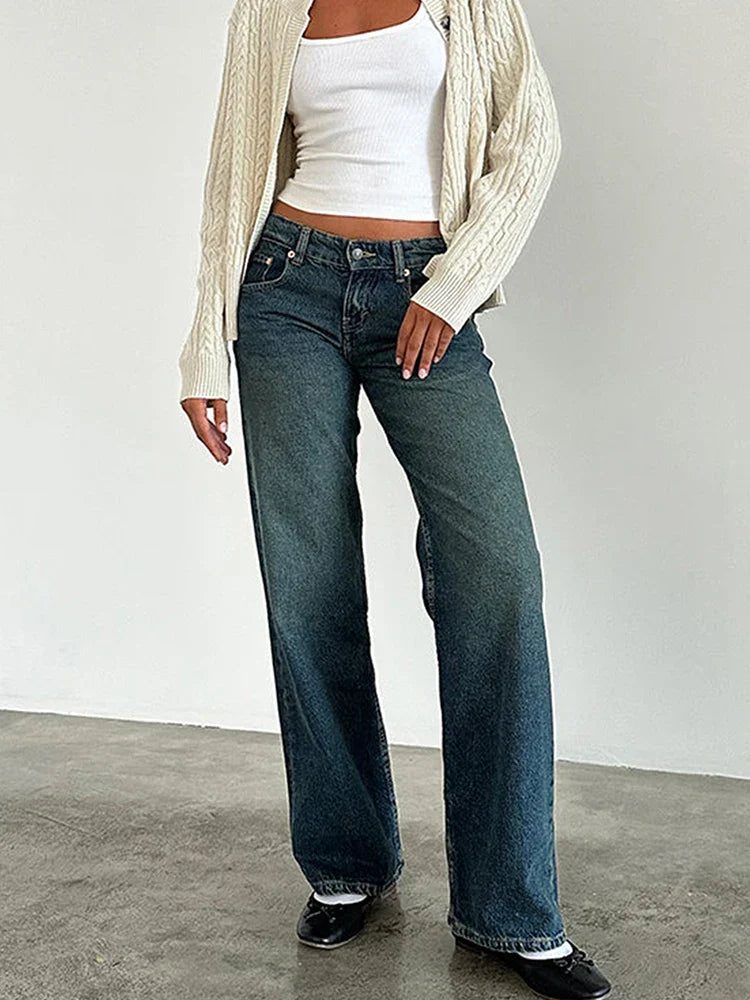 Naomia | Lässige Jeans mit weitem Bein für Damen