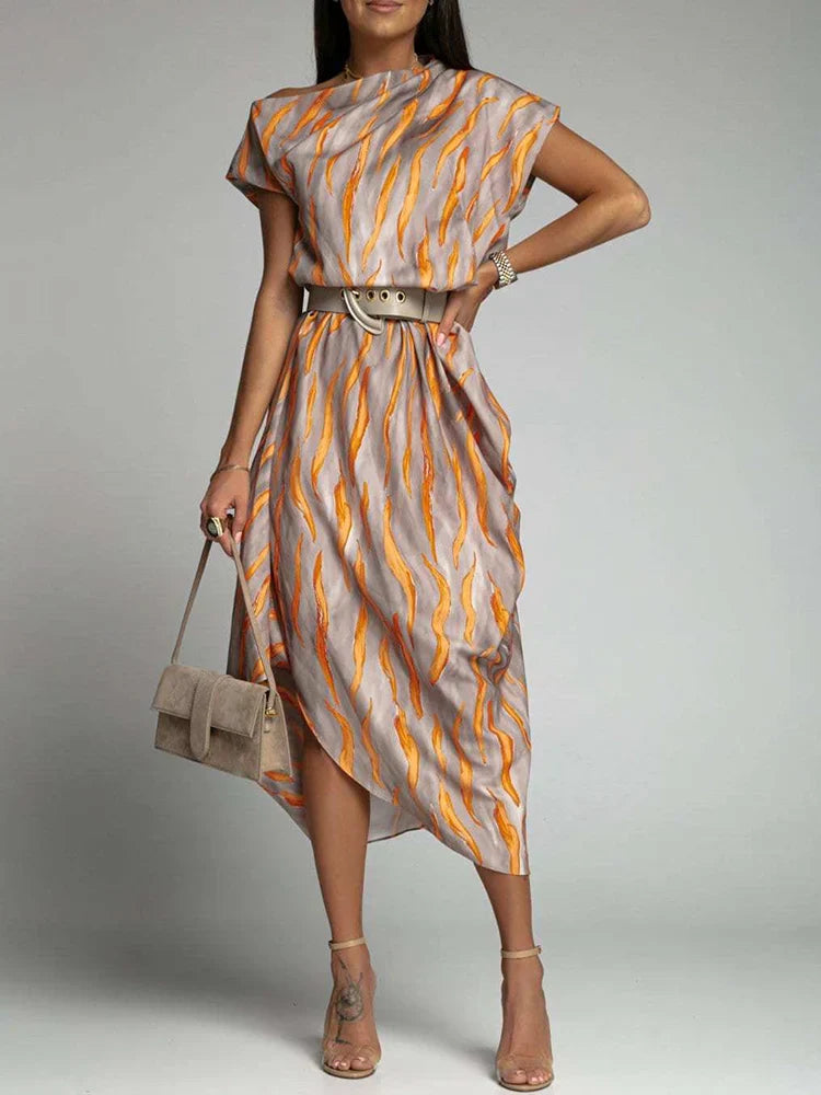 Doja | Elegantes Midikleid im Tulpenschick