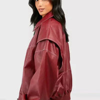 Iris™ | Übergroße Lederjacke