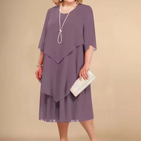 Hedy | Elegantes Plus Size Chiffon Kleid
