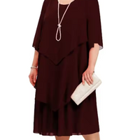 Hedy | Elegantes Plus Size Chiffon Kleid