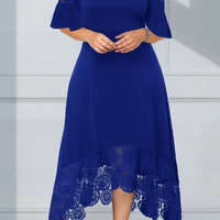 Emilys | Pulloverkleid mit Spitze und Rüschen
