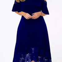 Emilys | Pulloverkleid mit Spitze und Rüschen