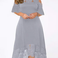 Emilys | Pulloverkleid mit Spitze und Rüschen