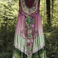 Ranya | Vintage Artisan Boho Maxikleid