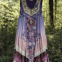 Ranya | Vintage Artisan Boho Maxikleid