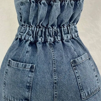 Zoa | Denim Bandeau-Zip-Overall und Jacke im Set