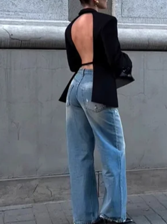 Iya | Sexy rückenfreier Blazer