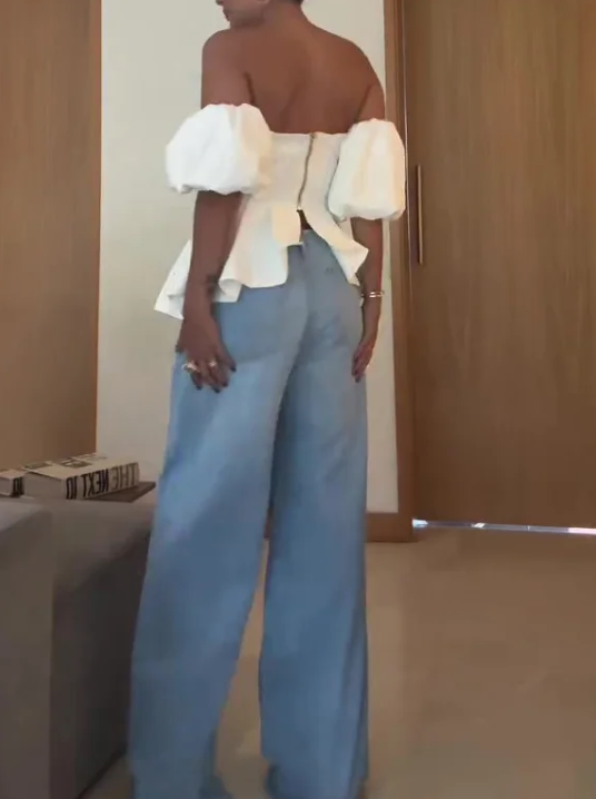 Enice | Elegante Peplum-Bluse