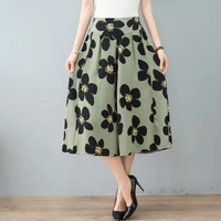 Jayne | Geblümte Culottes mit elastischer Taille