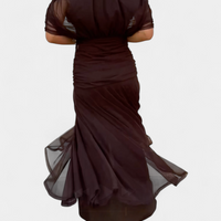 Evelyn | Elegantes Maxikleid mit floralen Details