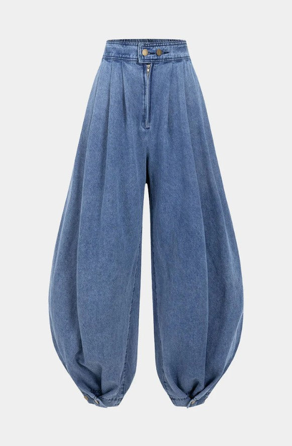 Jane™ | Hoch taillierte Baumwollhose für Damen