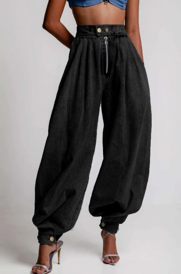 Jane™ | Hoch taillierte Baumwollhose für Damen