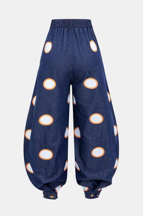 Jane™ | Hoch taillierte Baumwollhose für Damen