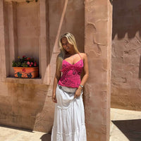 Ecka | Neckholder-Top mit Blumendruck