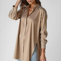 Lettie | modisches Oversize-Hemdkleid, bequeme Passform.