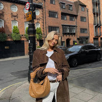 Deseree | Wildleder-Trenchcoat