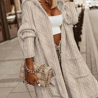 Maselia | Lange Damen-Strickjacke