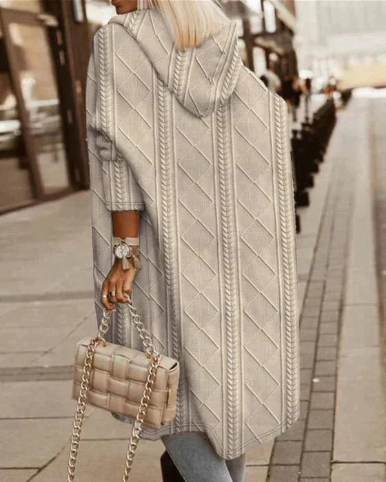 Maselia | Lange Damen-Strickjacke