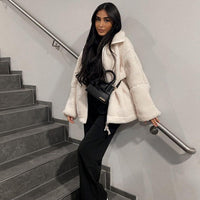 Ted | Übergroßer warmer Teddymantel