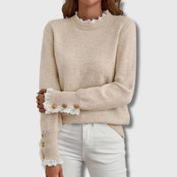 Salvey | Pullover mit Spitzendetails