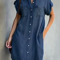 Letecia | Denim-Kleid mit modernem Schnitt