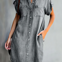 Letecia | Denim-Kleid mit modernem Schnitt