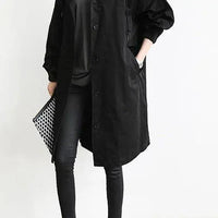 Eden | stylischer Mantel, weiter Schnitt, Kapuzendesign.