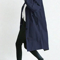 Eden | stylischer Mantel, weiter Schnitt, Kapuzendesign.