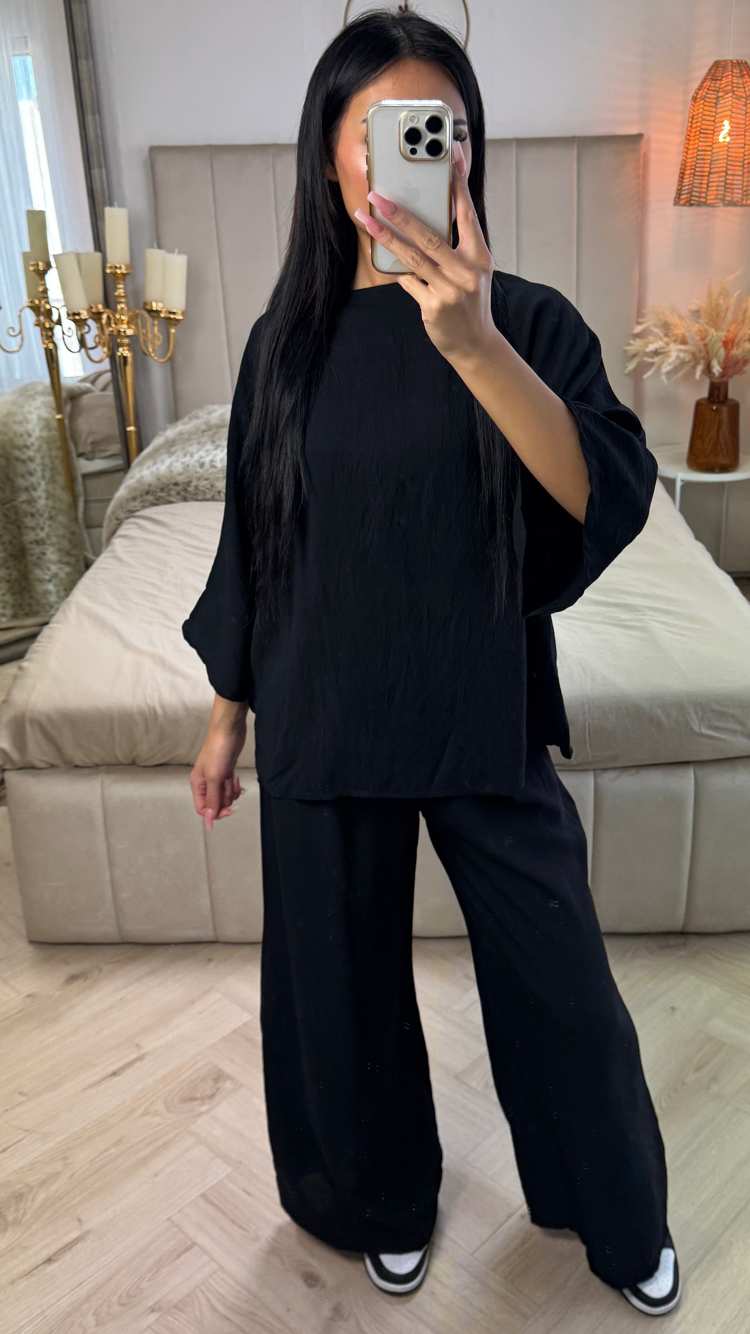 Rossi | Weite Hosen und Oberteil mit weiten Ärmeln