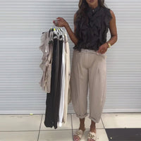 Alexa | modisches ärmelloses Top mit Designer-Akzent