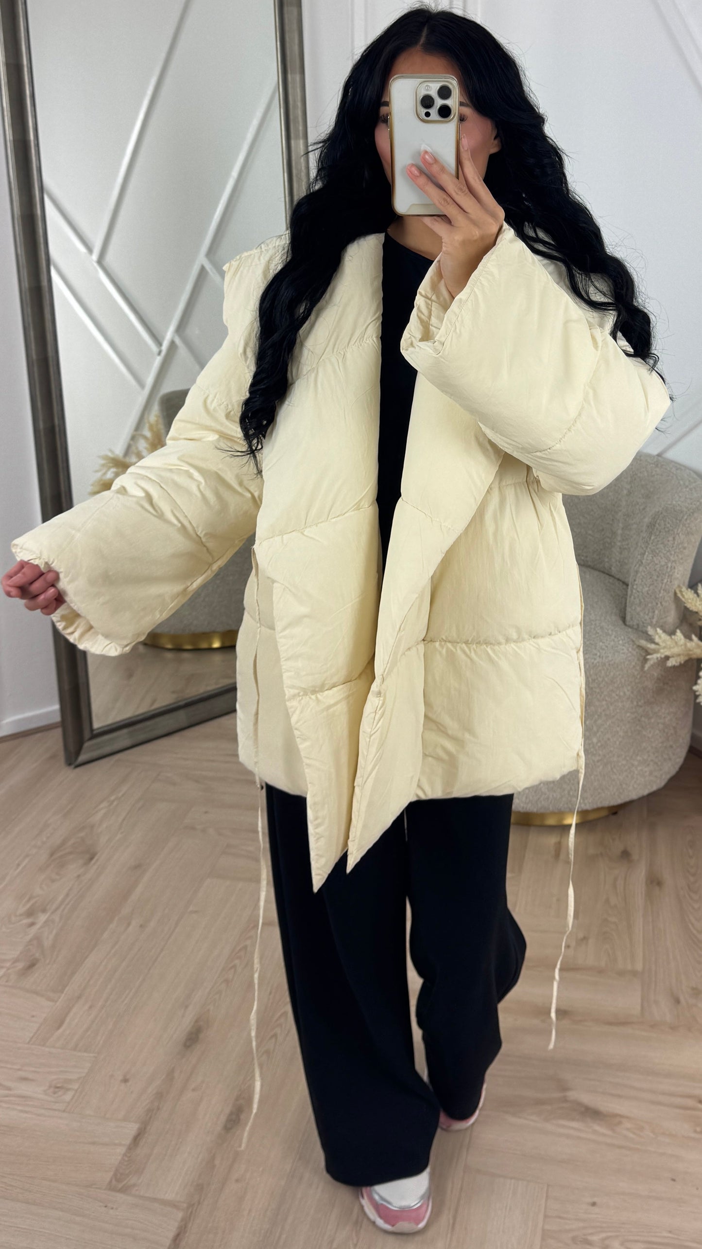 Melva | Steppjacke mit Bindegürtel