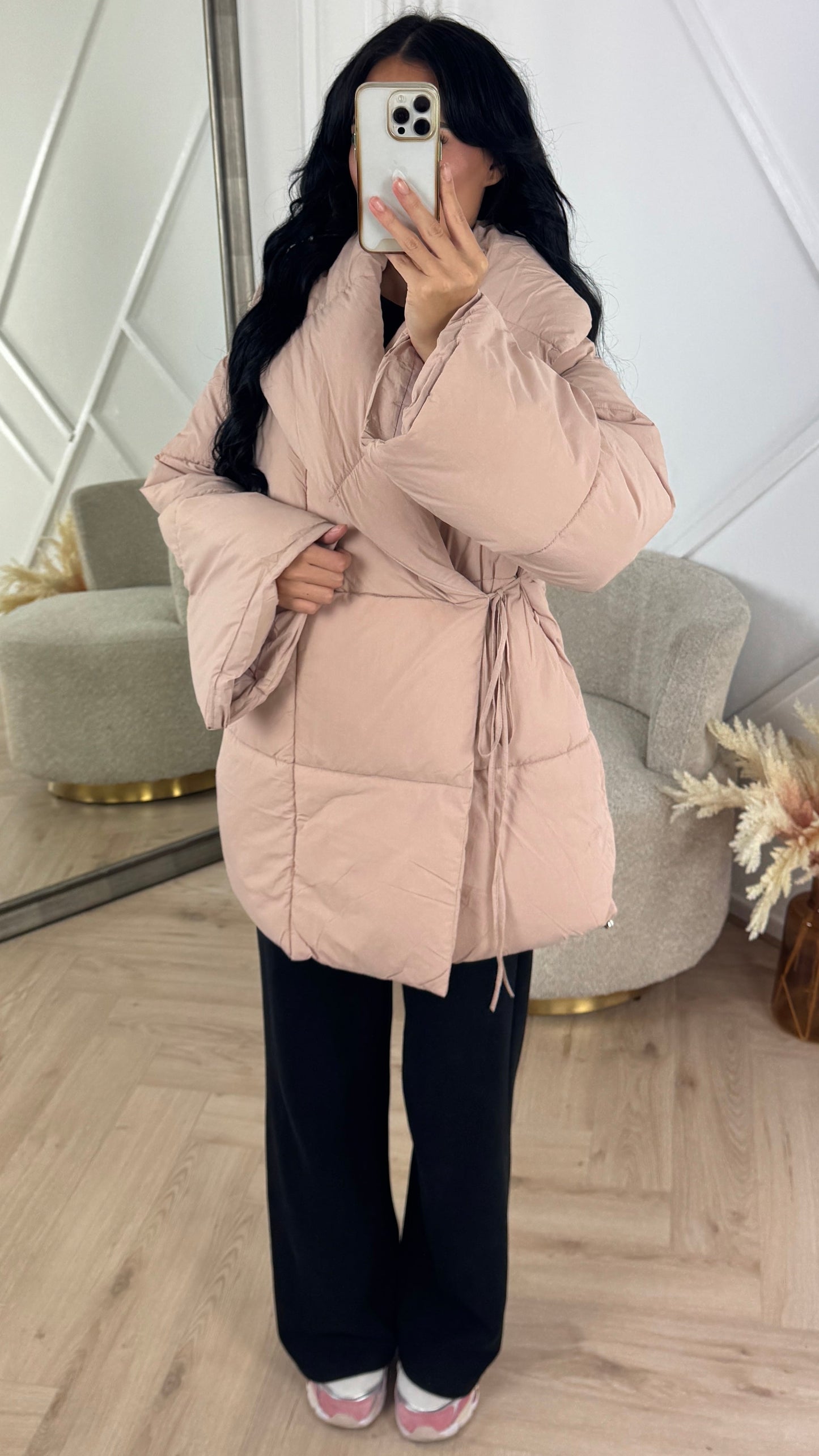 Melva | Steppjacke mit Bindegürtel