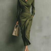 Jhess | Figurbetontes Wickelkleid im modernen Business-Stil