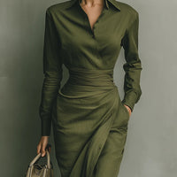 Jhess | Figurbetontes Wickelkleid im modernen Business-Stil