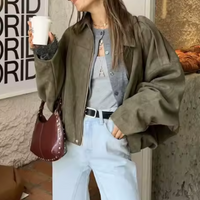 Afrela | Locker sitzende Wildlederjacke für Damen