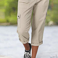 Harper | Lässige Cargohose mit halbhohem Bund und Bundfalten