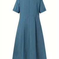 Nelian | Feminines Kleid mit Herzausschnitt und Knöpfen