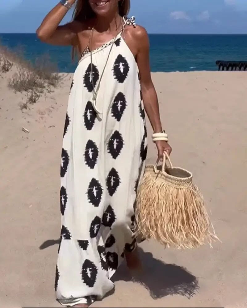 Alaya | Stilvolles Maxi-Kleid mit einer Schulter