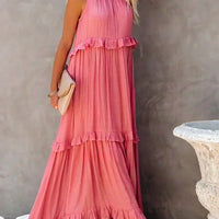 Jovilyn | Ärmelloses Kleid mit Rüschen