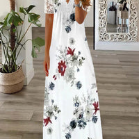 Carissa | Kurzarmkleid mit Spitzenprint