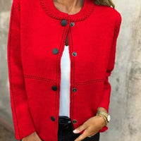 Feli | Femininer Cardigan-Pullover mit Knopfleiste